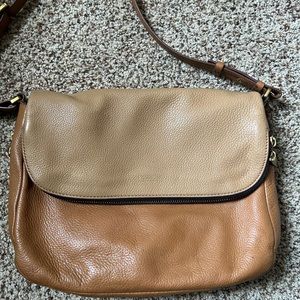 Fossil leather crossbody